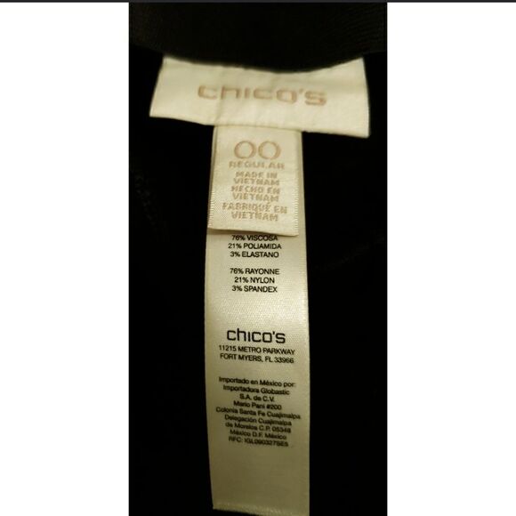 Women's Chico's Ultimate Fit Black Pants Size 00 (Size 2/4) NWOT - Picture 6 of 9